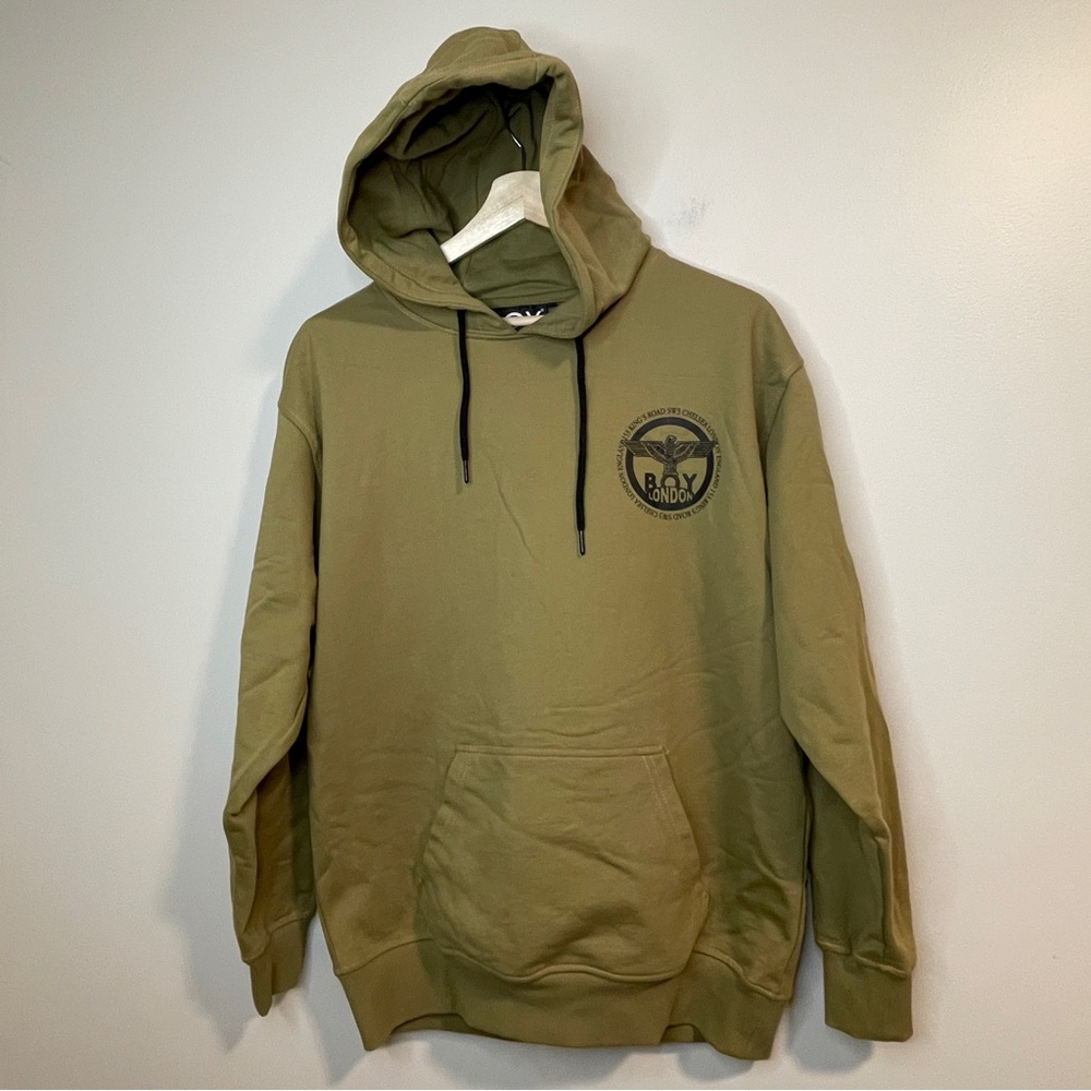 B.O.Y London Terrain Men's Olive Khaki Hoodie
